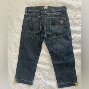 BCBGMaxAzria Classic Blue Denim Capri